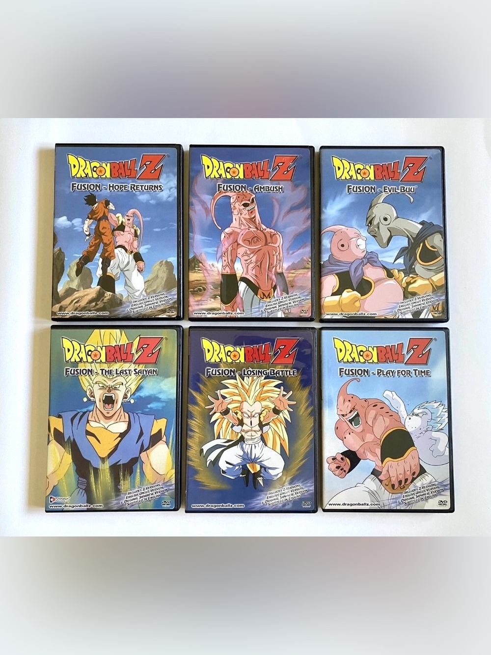 Dragon Ball Z Fusion 6 dvds English Japanese Funimation